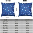 thumbnail image 5 of 4th of July Decorations Pillow Covers 18x18 Set of 2 Red Blue White Stars Throw Pillow Covers Independence Day Patriotic Pillowcase for Home Decor Outdoor Office, 5 of 6