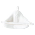 thumbnail image 1 of Estatua en miniatura para decoración de mesa, estilo chino, figura de boya sentado, escultura de cerámica blanca para estante de sala de estar, 1 of 9