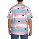 thumbnail image 3 of Balery Flamingo1 Camisa Casual de Manga Corta con Botones para Hombre, Texturizada, Estilo Cubano, para Playa, Verano-Small, 3 of 5