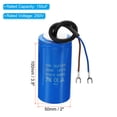 thumbnail image 2 of Uxcell 150uF 250VAC 2 Wires 50/60Hz CD60 Run Capacitor 2 Pack, 2 of 5