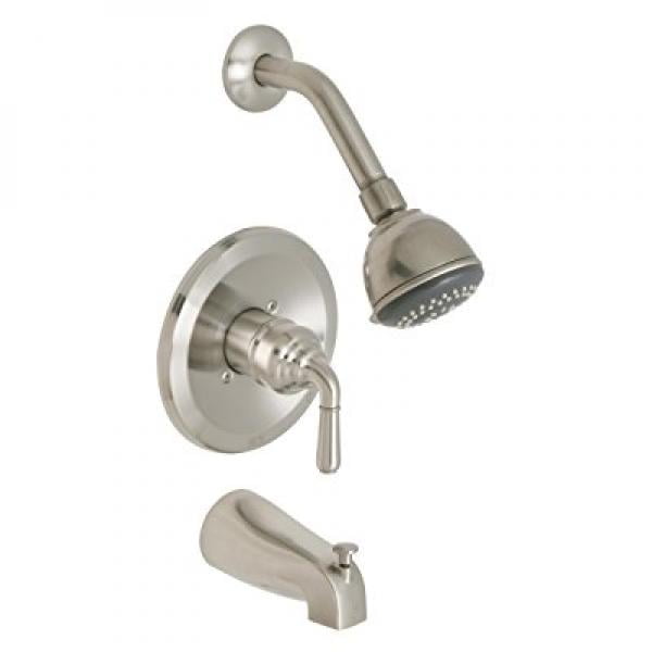 Huntington Brass 6363072 SingleHandle Tub and Shower Faucet, Satin