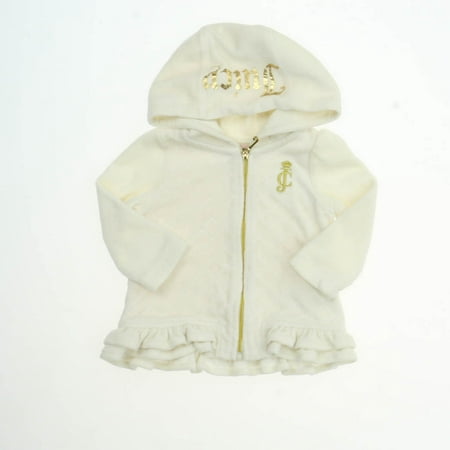 

Pre-owned Juicy Couture Girls Off White Hoodie size: 3-6 Months