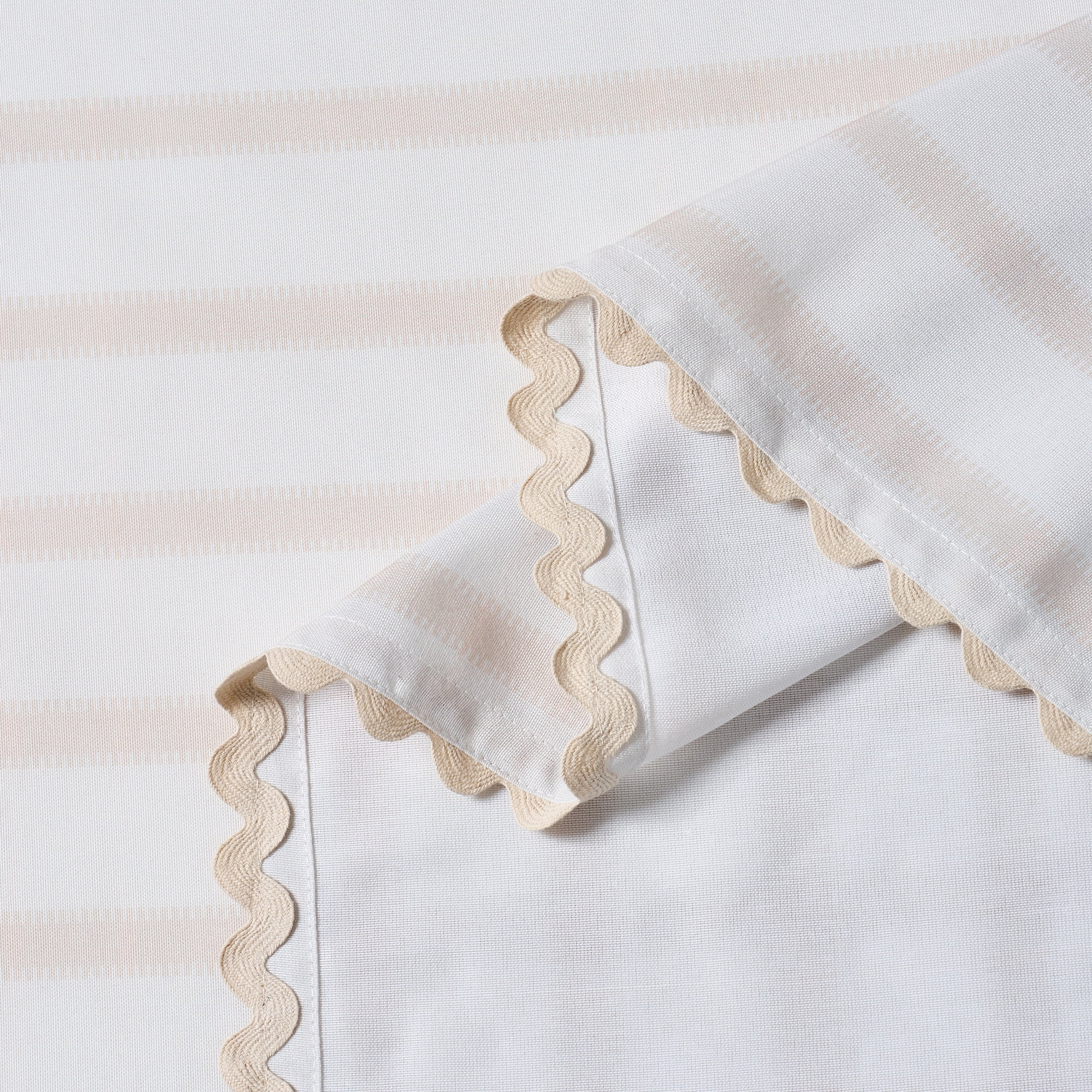 Mainstays by Becky G. & Alejandra Fabric Tablecloth, Beige Stripe, 60" x 102"