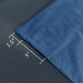 thumbnail image 4 of Hiasan Luxury Velvet Curtain with Tiebacks-Blackout Curtains for Bedroom/Living Room, Rod Pocket, Navy, 52" x 84", Set of 2, 4 of 12