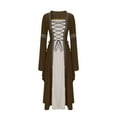 thumbnail image 4 of Hvot&aat Women Medieval Renaissance Dress Victorian Long Dress Costume Halloween Cosplay Retro Gowns, 4 of 6