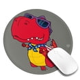 thumbnail image 2 of Disketp Dinosaur Super Hero Cartoon Small Mouse Pad 7.9x7.9 Inches,Washable Round Mousepad For Office Laptop Computer,Non-Slip Rubber Base Mouse Pads For Wireless Mouse, 2 of 9