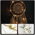 thumbnail image 5 of Metal Hoops Rings Macrame Ring Catcher Dream Craft Wreath Hoop Wire Gold Circle Dreamcatcher Floral Flower Christmas, 5 of 9