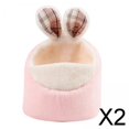 thumbnail image 1 of 2x Casa de Cobayas de Invierno, Accesorios para Dormir Suaves Y Cálidos, Cueva, Protección Contra El Frío, Almohadilla de Nido de Hámster para Mascota 2 piezas, 1 of 4