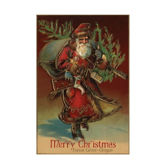 Lantern Press 'Santa Claus 4' Canvas Art
