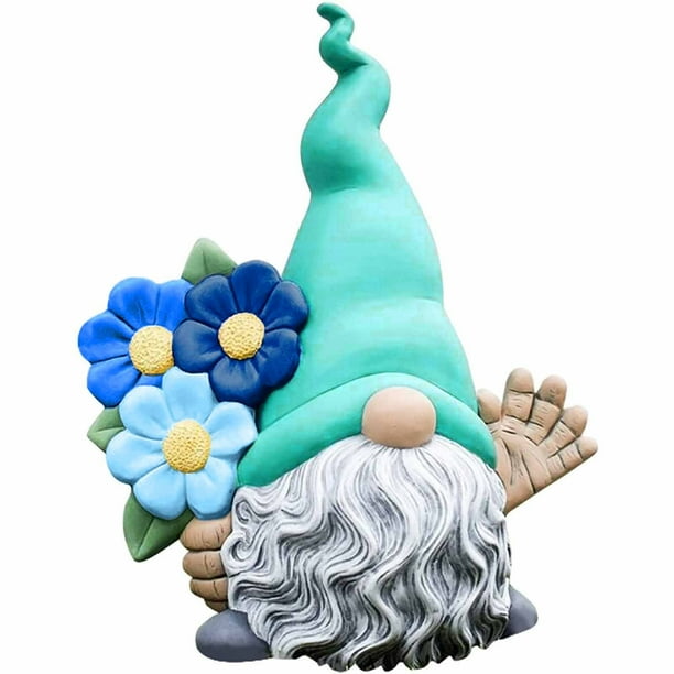 Garden Gnome Statue Collectible Figurines Miniature Resin Statue ...