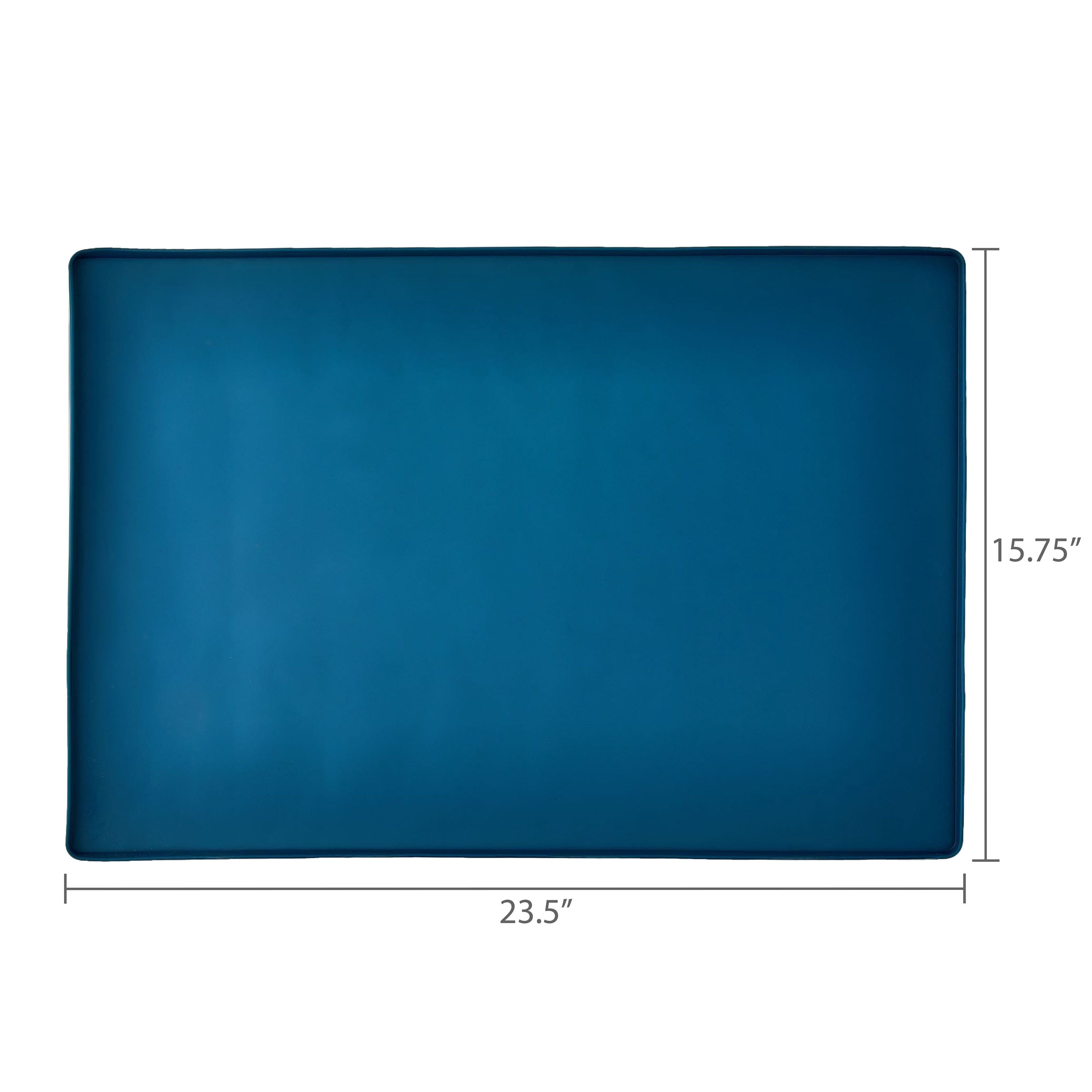 Vibrant Life Silicone Feeding Mat for Pets, Blue, 23.4 in x 15.75 in