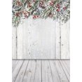 thumbnail image 1 of BSDHOME Polyester Photo Backdrops Children Wooden Floor Christmas Photography Background 5x7ft, 1 of 2