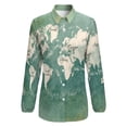 thumbnail image 4 of World Maps Long Sleeve Blouse Woman Streetwear Casual Shirts Summer Oversize Woman Streetwear Clothing Birthday Present, 4 of 7