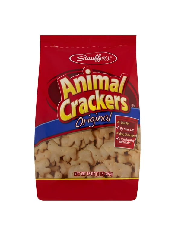 Stauffer's Original Animal Crackers, 16oz Shelf-Stable Bag