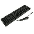 Full Size Mechanical Keyboard 104 Keys USB Wired Gaming Keyboard with Numeric Keypad Red Switch