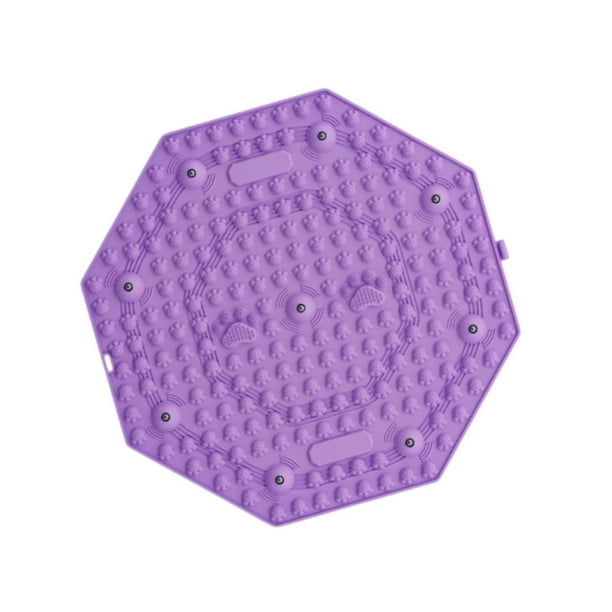 Almohadilla de masaje de pies, esterilla de acupresión para relajación de pies, compacta, sensorial y ligera. Violeta
