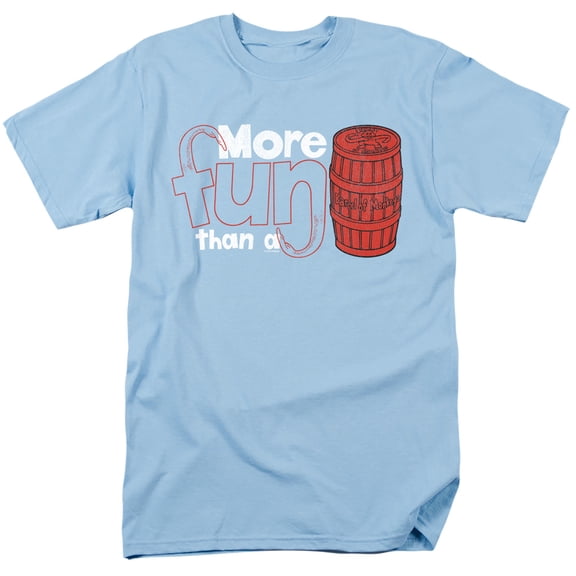 Barrel Of Monkeys More Fun S/S Adult 18/1 T-Shirt Light Blue