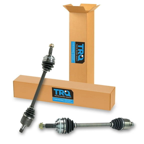 TRQ New Complete CV Axle Shaft Assembly Front Pair 2pc for 99-04 Honda Odyssey CSA82460