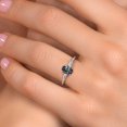 thumbnail image 4 of Gem Stone King 10K Two Tone Gold Green Mystic Topaz and Lab Grown Diamond Engagement Ring for Women | 1.20 Cttw | Oval 7X5MM | Gemstone November Birthstone | Size 8, 4 of 6