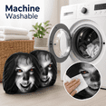 thumbnail image 7 of 2 Pack Scary Face Car Headrest Covers, Stretchy Spandex Ghost Face Seat Protectors, Machine Washable Halloween Car Prank Decor for Sedan SUV Truck, 7 of 7