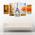 thumbnail image 2 of Cuadro Decorativo París Torre Eiffel Estilo Moderna Juego 5 Piezas 150x80cm Ideal Para Sala Comedor Oficina, 2 of 5