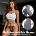 thumbnail image 4 of Thongs for Women - Countryside Sunflower Cow No Show Seamless Womens Thongs Underwear, Soft Stretch G String Thongs for Women,Cuteness Ladies Thong Bikini Panties Briefs, 4 of 5