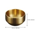 thumbnail image 4 of FESTFENDS Stainless Steel Cereal Bowls Golden Prevent Burns Home Kitchen 1Set, 4 of 8