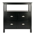 thumbnail image 3 of Winsome Timber Buffet Cabinet, Sideboard, Black - 20236, 3 of 8