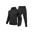 thumbnail image 5 of Tdoqot Mens Sweatsuits 2 PC- Drawstring Loose Fit Casual Long Sleeve Hoodie and Cargo Sweatpants Sets Black Size S-3XL, 5 of 5