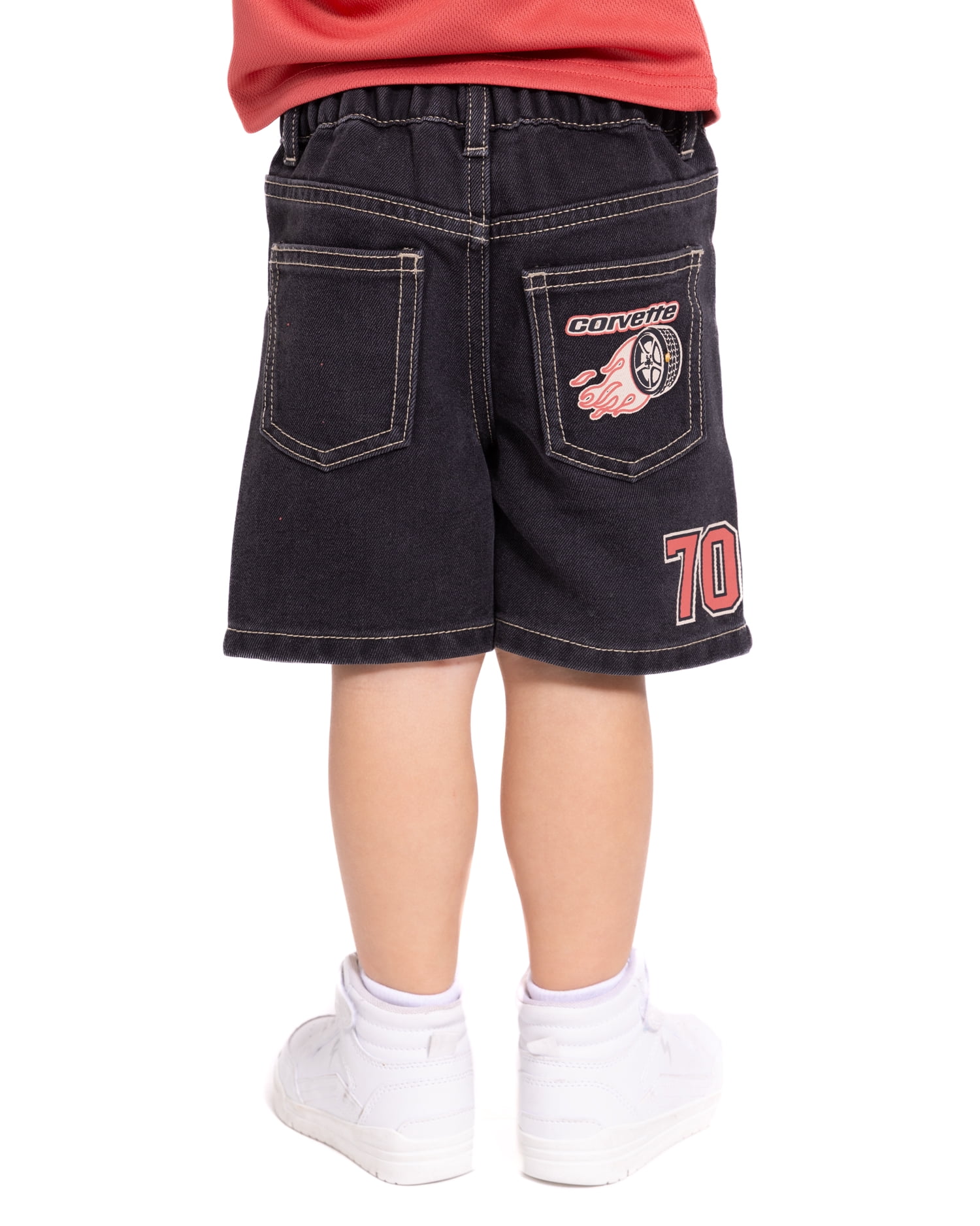 Chevy Toddler Boys Graphic Denim Shorts, Sizes 12M-5T
