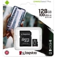 thumbnail image 3 of Kingston MicroSDXC Select Plus 128GB (Con Adaptador a SD) Clase 10, UHS-I, U1, V10 Lectura: 100MB/s (SDCS2/128GB), 3 of 5