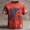 thumbnail image 2 of KHONTS 250 Anniversary USA Shirt for Men 1776-2026 America Flag Tees 4th of July Patriotic Plus Size T Shirts Independence Day Graphic Tops 02-Red S, 2 of 3