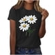 thumbnail image 1 of Camisas de Manga Corta para las Mujeres Moda Casual Impresión Cuello Redondo Suéter Tee Blusas, 1 of 3