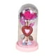 thumbnail image 4 of Regalos del Día de San Valentín para novia, decoración del Día de San Valentín, lámpara de mesa, regalos de cumpleaños , flor rosa en cúpula de base rosa BLESIY luz de mesa, 4 of 8