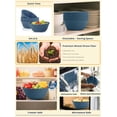 thumbnail image 2 of Homienly Wheat Straw Bowls, Unbreakable Soup Bowls Set of 6, Alternatives Plastic Bowls Microwave Safe, Dishwasher Safe Stackable 36oz Large Cereal Bowl for Kitchen, Camping, Serving (Navy Blue), 2 of 9