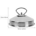 thumbnail image 7 of Raindrops 1Pc Plated Silver Pot Cover with Easy Grip Handle for Splash Protection and Steamer Lid, 7 of 7