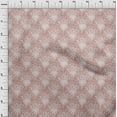 thumbnail image 3 of oneOone Cotton Silk Rose Brown Fabric Floral Mandala Dress Material Fabric Print Fabric By The Yard 42 Inch Wide, 3 of 4