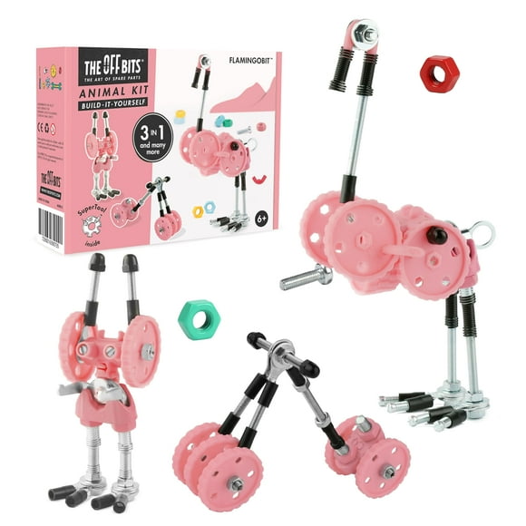 The Off Bits Juguetes de construcción de tallos Educativos construye tu propio robot de juguete para niños de 6 7 8 9 años Niños y niñas Juguetes de tallo de animales Kit de ingeniería Juguetes de con