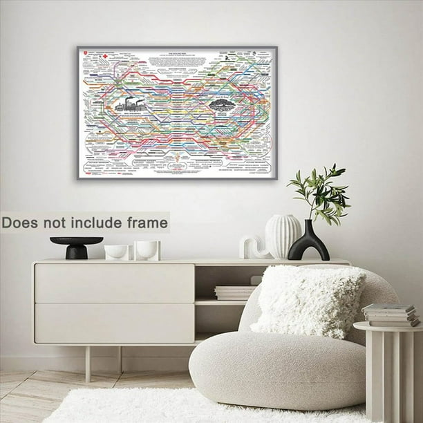 6X Póster Web Curativo, Gráfico de Naturales, Lienzo, Arte de Pared, Póster Horizontal, Impresión de Carteles de Salud Mental