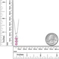 thumbnail image 2 of Gem Stone King 925 Sterling Silver Pink Mystic Topaz Pendant Necklace for Women (0.98 Cttw, Heart Shape 4MM, Gemstone November Birthstone, with 18 inch Silver Chain), 2 of 4