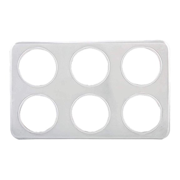 Winco Adaptor Plate with Six 4-3/4-Inch Inset Holes