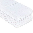 thumbnail image 4 of Ely's & Co Jersey Cotton Changing Pad Cover, Dusty Rose and Mauve Pink Stars, 2 Count, 4 of 4