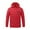 Red-U, variant on Puntoco Plus Size Coat Clearance Men's Autumn and Winter Color Contrast Thick Hooded Cotton Jacket Red 8(L)