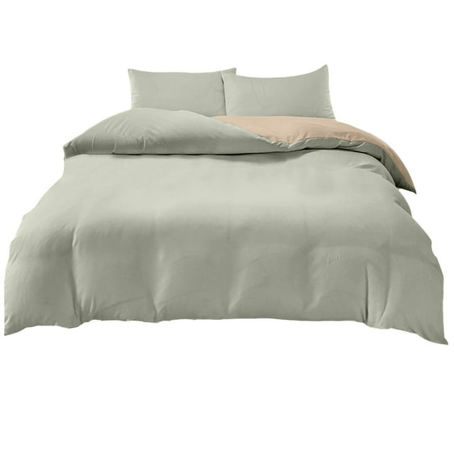 E 4 Piece Bedding Set Includes Comforter Cover Flat Sheet And Pillowcases For Standard King Size Bed Soft Breathable Polyester Material Easy Care Machine Washable Weight 2.43 Pounds