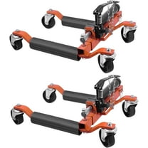 Car Wheel Dolly Jack Set of 2, 1500 LBS Capacity Hydraulic Car Dolly, Heavy Duty Rollers with Foot Pedal for Car Truck RV Trailer