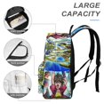 thumbnail image 4 of Bakugan-theme Backpack, Campus style schoolbag Bookbag with Adjustable Shoulder Straps And Large Zip Compartment, Unisex Travel Bags.42x30x15cm, 4 of 6
