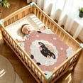 thumbnail image 6 of 31"x41" Super Soft Blanket with Double Layer Dotted Backing Cozy Dotted Fleece Blanket for 6M-5Y, Pink-sheep Printed, 6 of 8