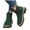 Green, variant on Slip On Suede Combat Boots for Women Casual Platform Ankle Booties Lug Sole Non Slip Chelsea Boots