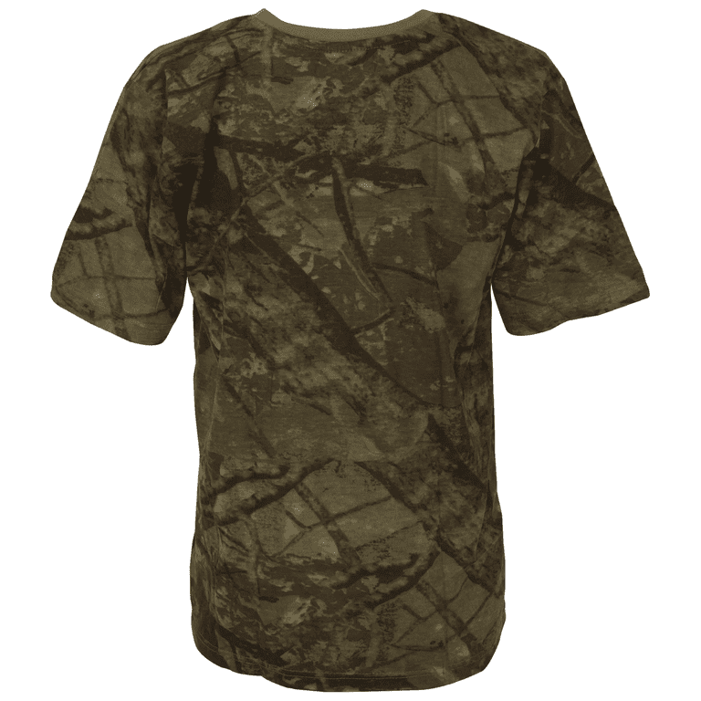 Woodland Creek Men's Short Sleeve T-Shirt in Brown and Green Camo