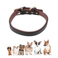 thumbnail image 1 of Collar ajustable de cuero artificial para mascotas con hebilla de metal para perros de tamaño mediano y pequeño, 1 of 8